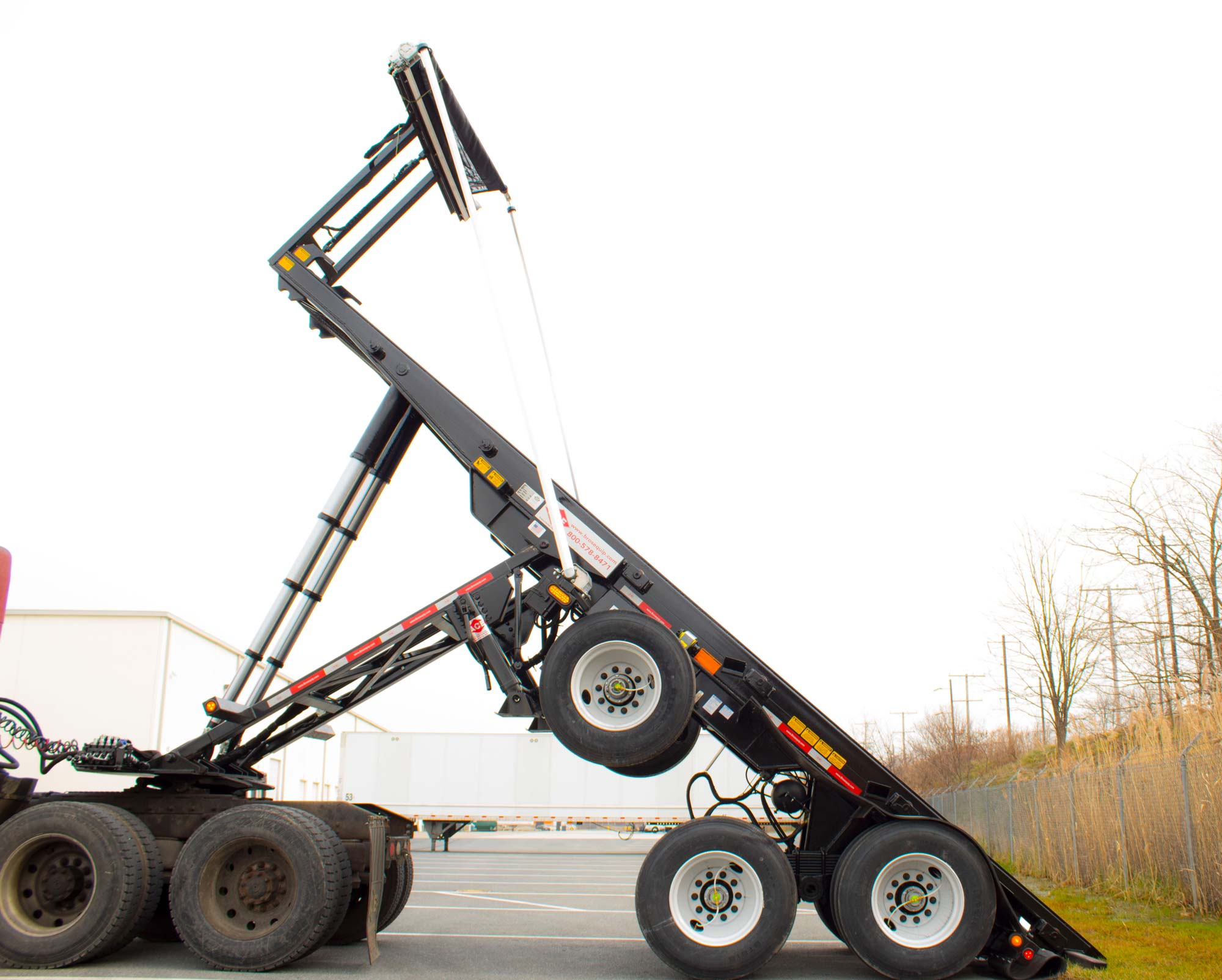 Ace 27' Roll-off Trailer Raised Position
