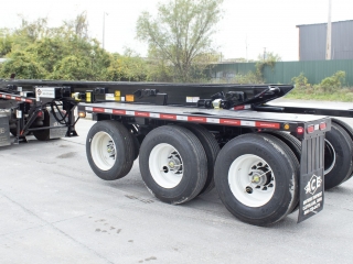 Ace Roll Off Trailer Sliding Suspension Slid Out